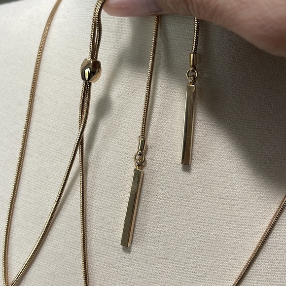 Max Zoe Long Chain Lariat Necklace - Picture 4 of 10